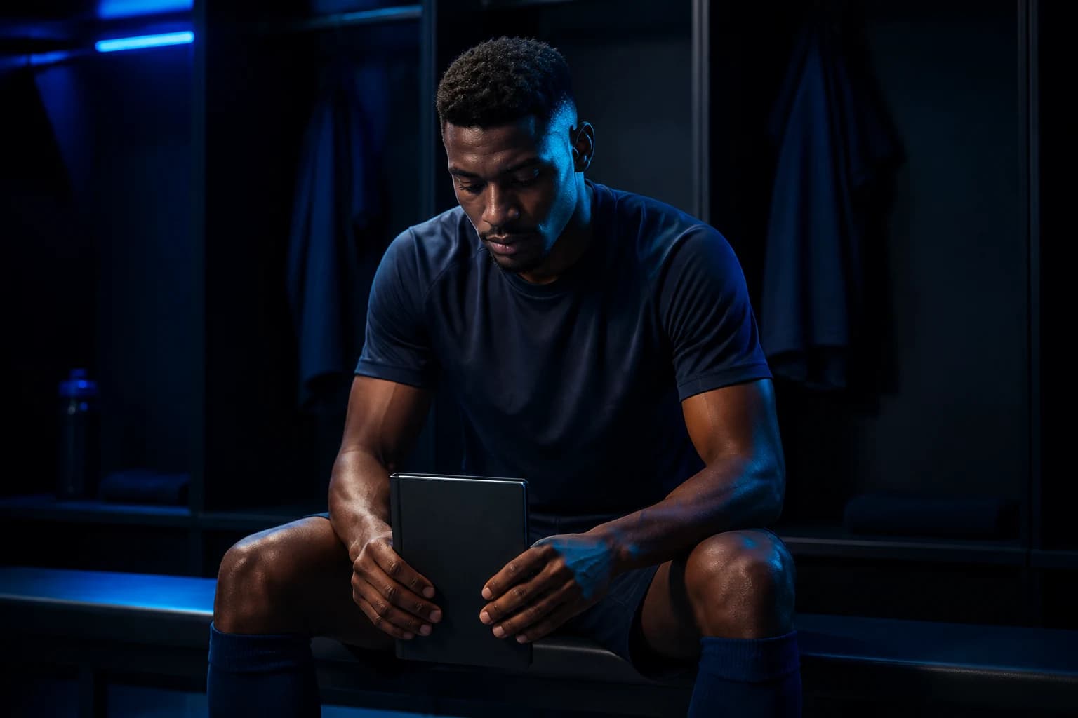Player in a moment of reflection